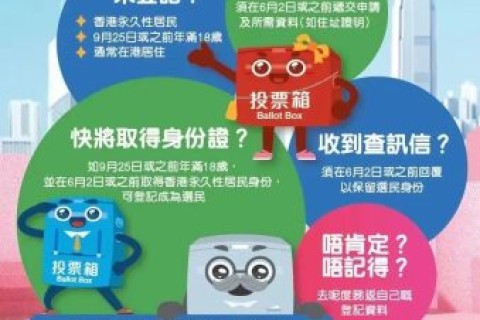 攜手同行,票亮香江!呼籲合資格來港人才齊登記做選民